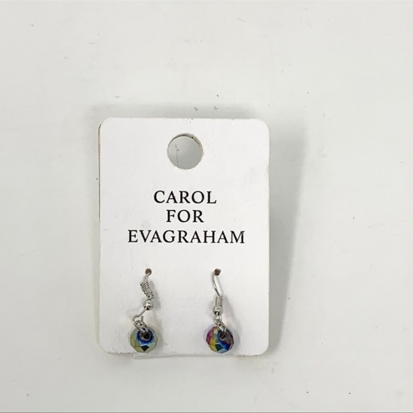 🎁 NWT Eva Graham Multi Color Bead Earrings by Carol for EvaGraham - Picture 3 of 3